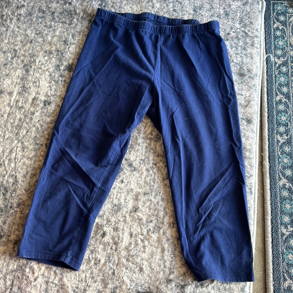 Short leggings navy blue for little girls